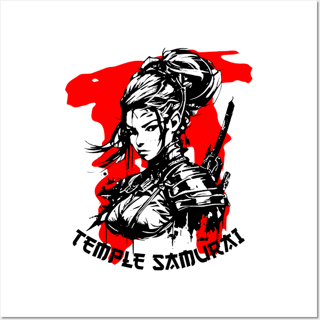 Japanese Temple Samurai Japan Wall Art by Supertrooper